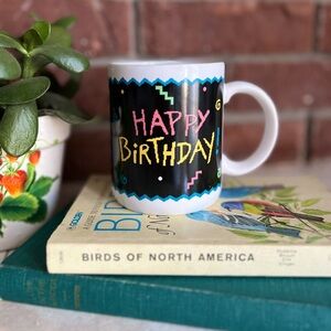 Vintage Hallmark 1990s HAPPY BIRTHDAY Coffee Mug